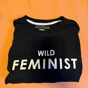 Wildfang Black Wild Feminist Sweatshirt